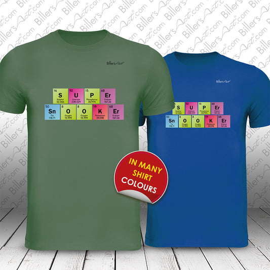 Super Snooker Periodic Table T-Shirt