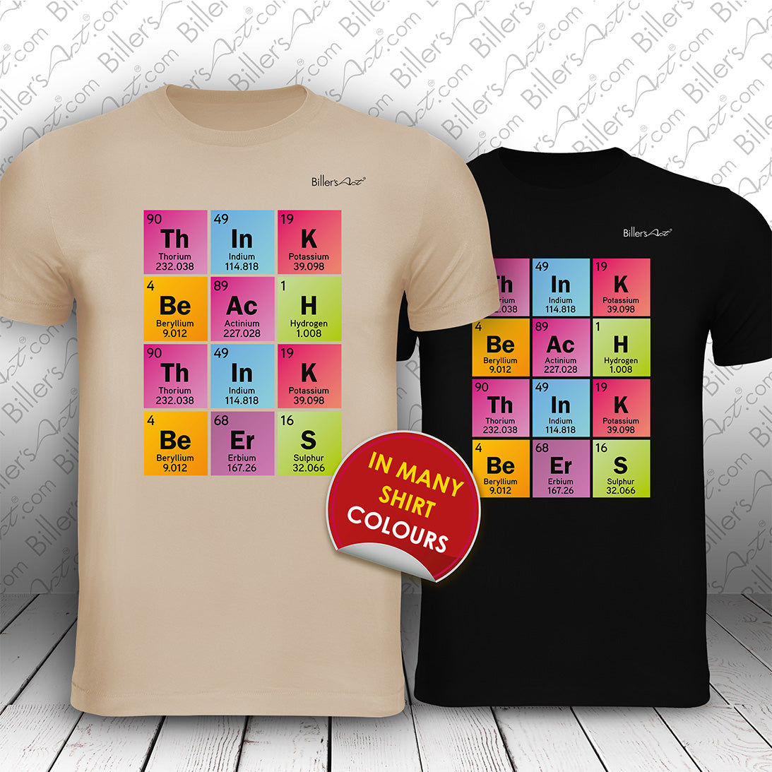 Think Beers Periodic Table T-Shirt