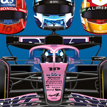 Pierre Gasly 2026 Formula 1 Celebration Print