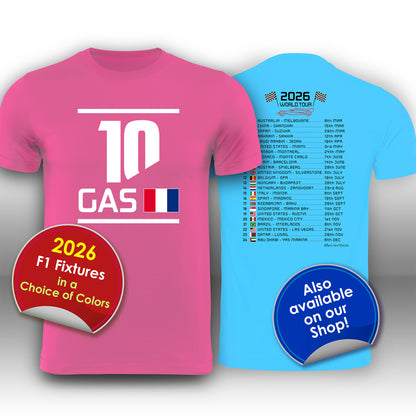 Pierre Gasly Formula 1 Alpine 2026 Racing Car Print