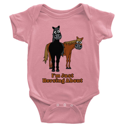 Babies Horses Bodysuit from the Farm Yard Collection