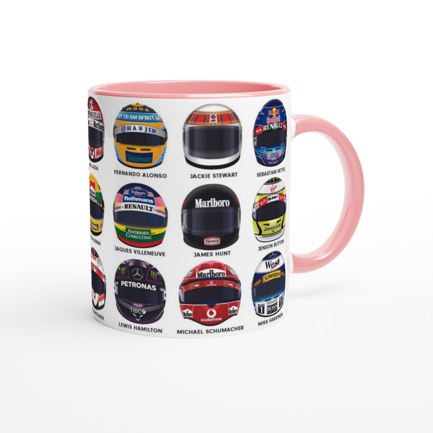 World Champion Grand Prix Winning Legends Helmet Mug