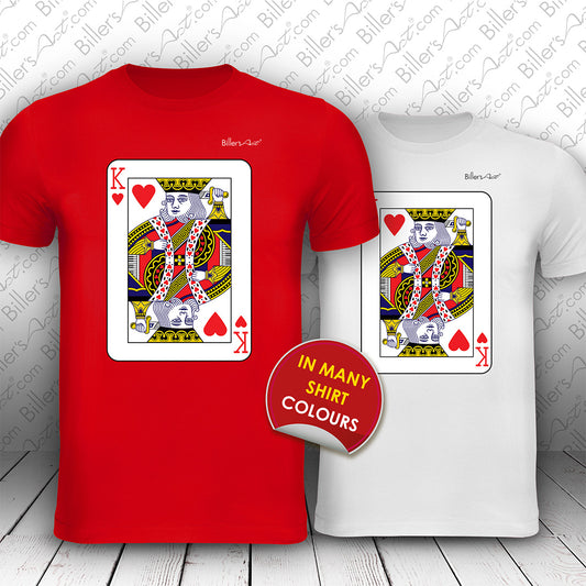 King of Hearts Playing Card T-Shirt