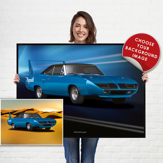 Plymouth Superbird American Muscle Car Poster