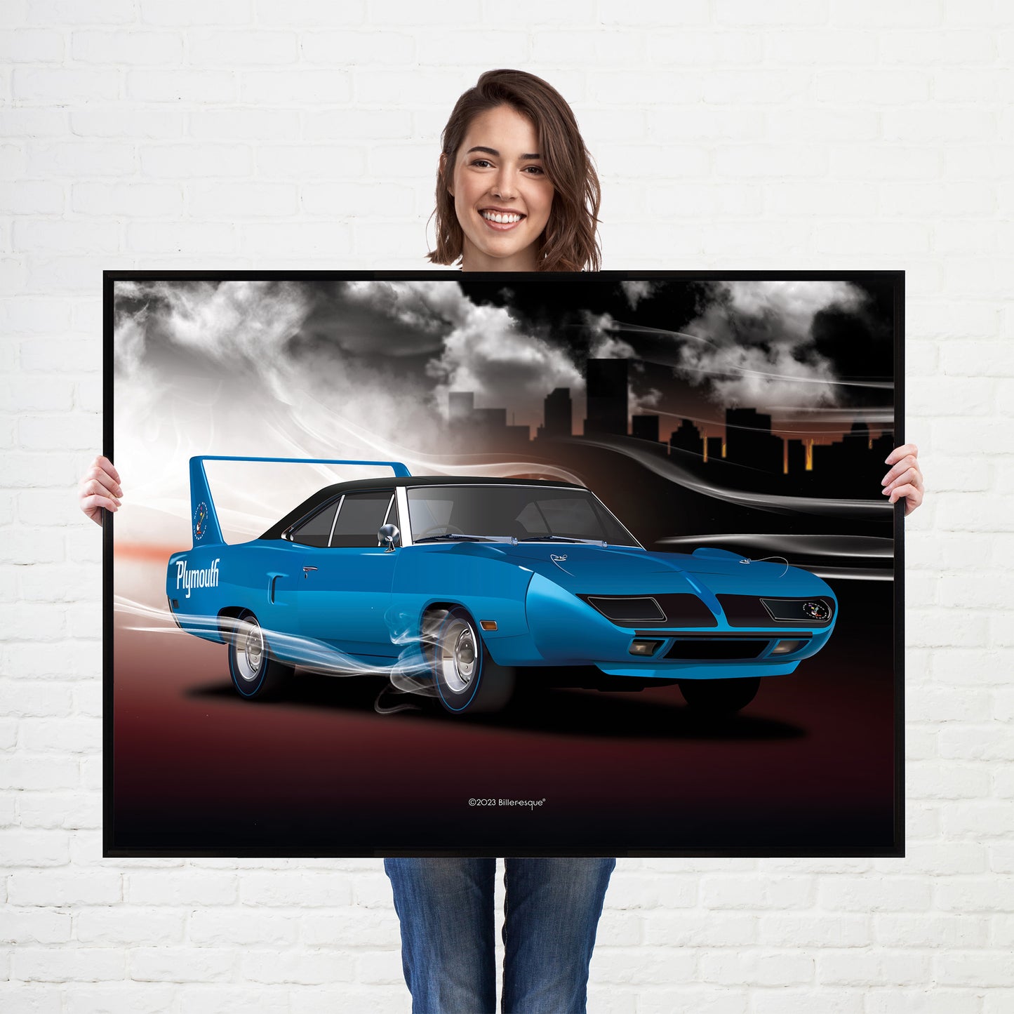 Plymouth Superbird American Muscle Car Poster