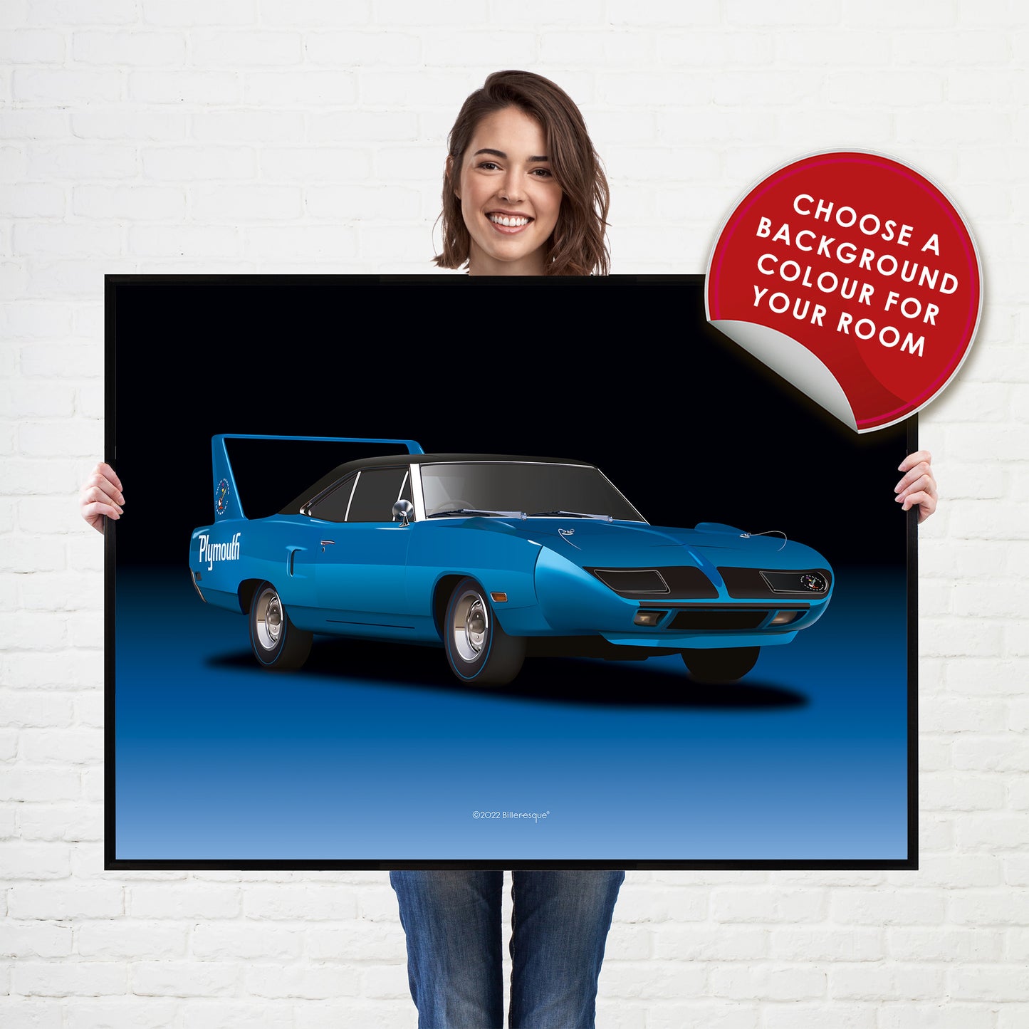 Plymouth Superbird American Muscle Car Poster