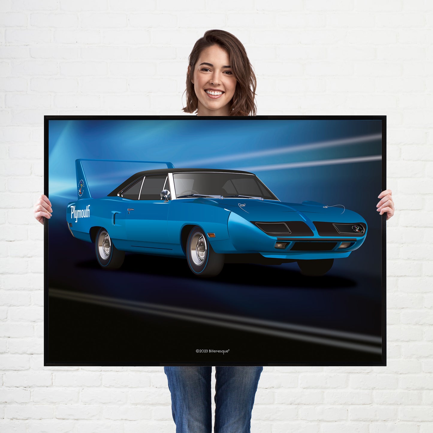 Plymouth Superbird American Muscle Car Poster