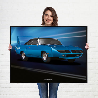 Plymouth Superbird American Muscle Car Poster