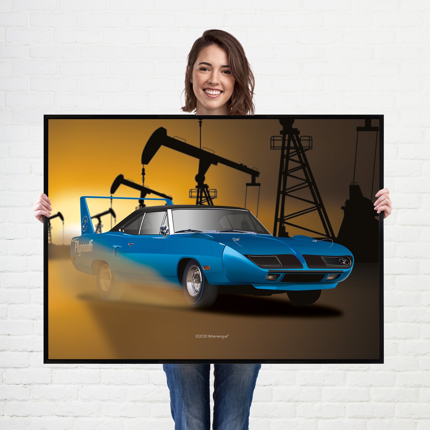 Plymouth Superbird American Muscle Car Poster