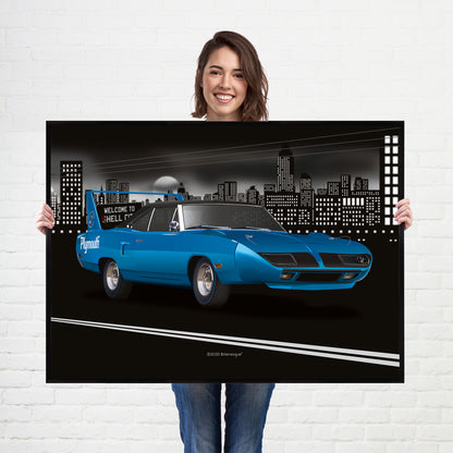 Plymouth Superbird American Muscle Car Poster