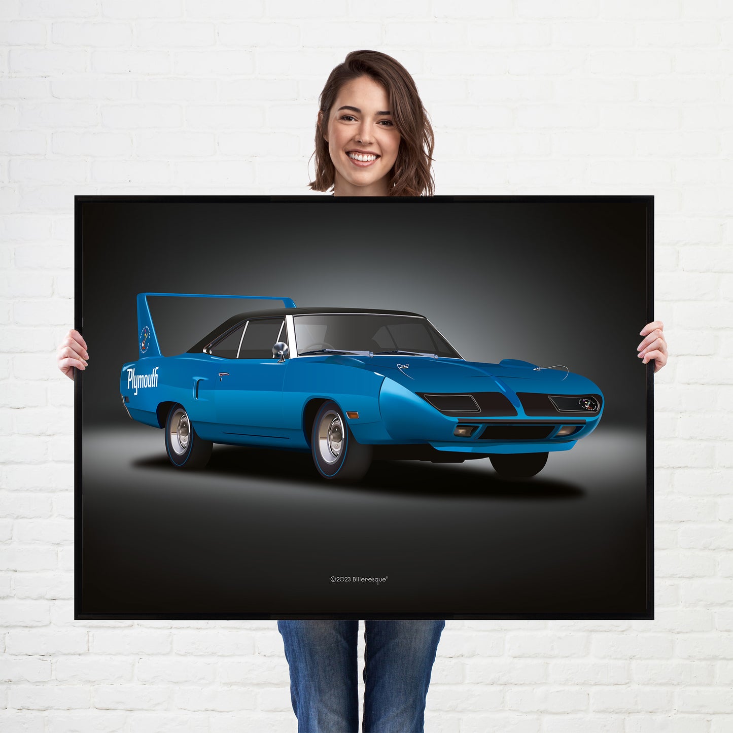 Plymouth Superbird American Muscle Car Poster