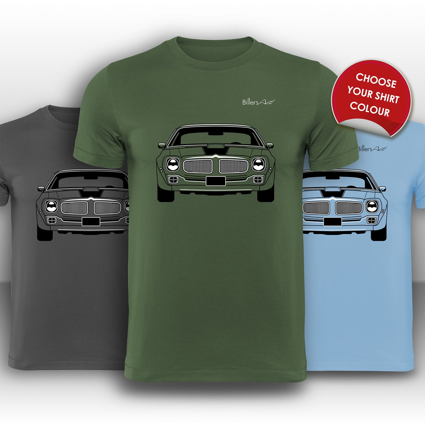 Pontiac Firebird Trans Am Front View Super Cool T-Shirt