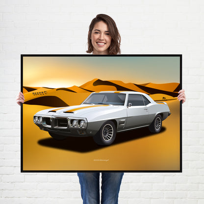 Pontiac Firebird American Muscle Car poster