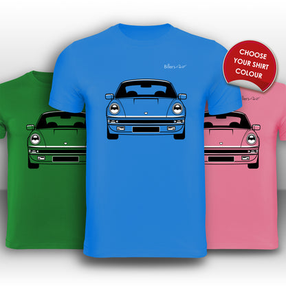 Porsche 911 Turbo Front View High Quality T-Shirt