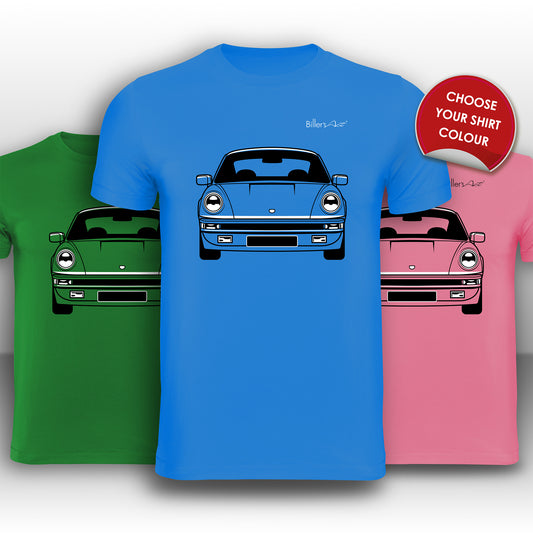 Porsche 911 Turbo Front View High Quality T-Shirt