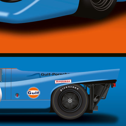 Porsche 917 Endurance Racing Car 3 View Poster