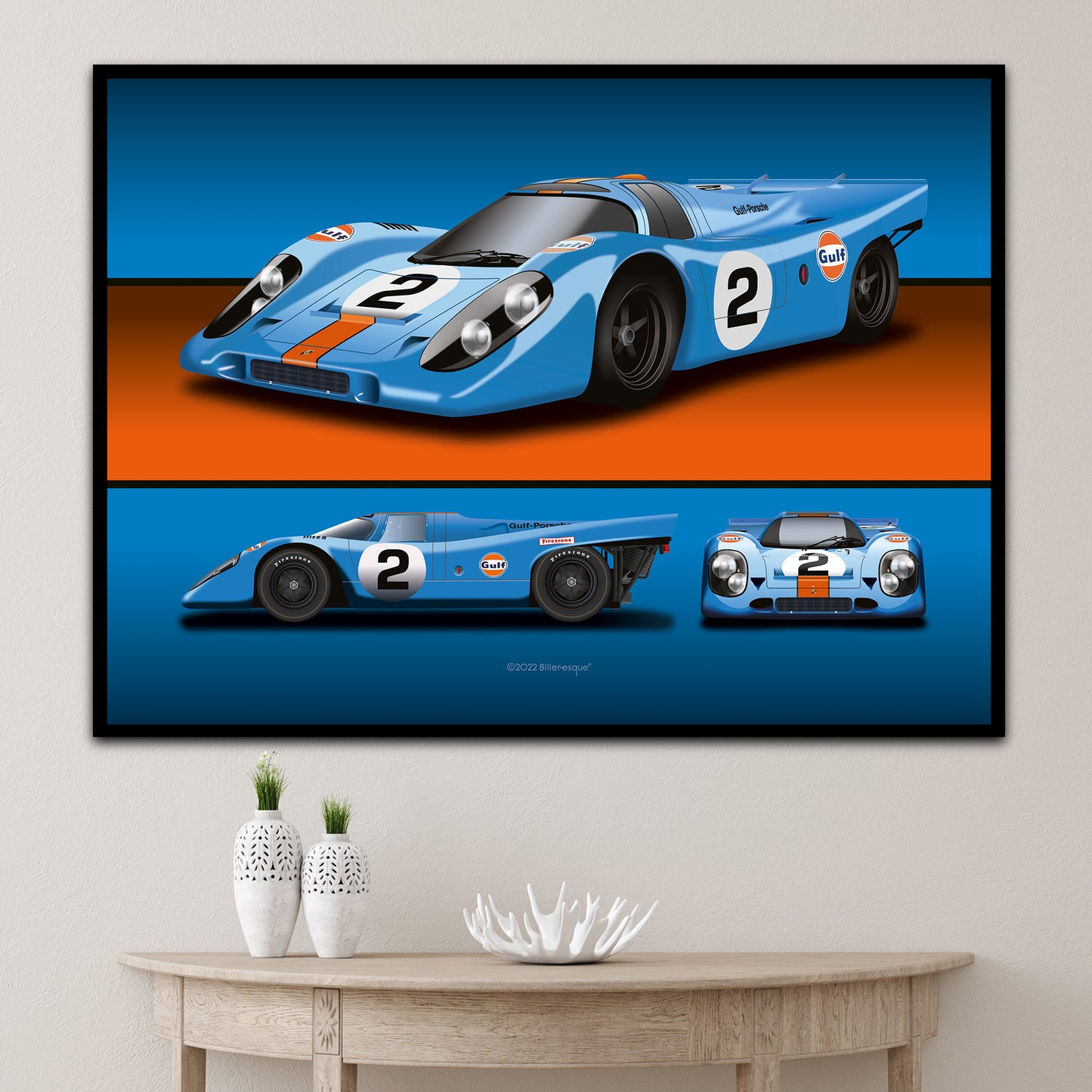 Porsche 917 Endurance Racing Car 3 View Poster