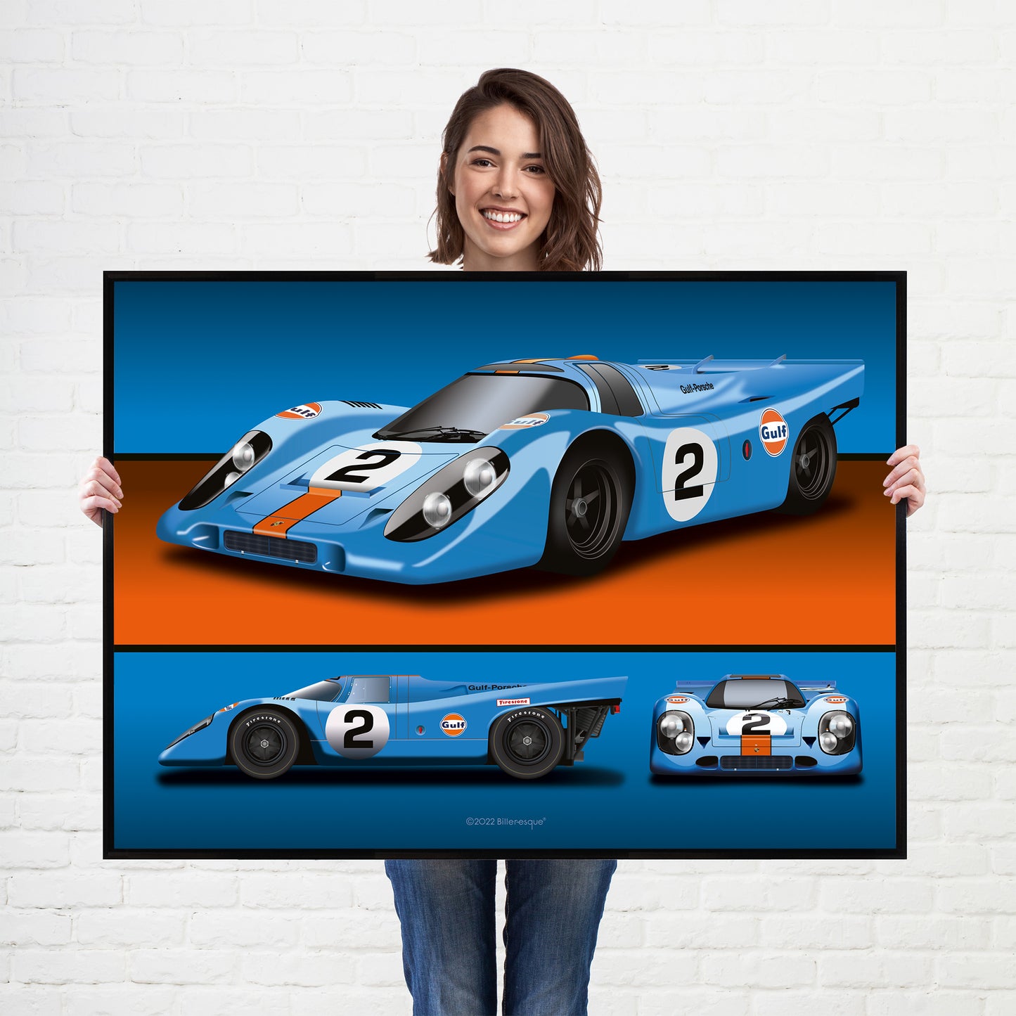 Porsche 917 Endurance Racing Car 3 View Poster