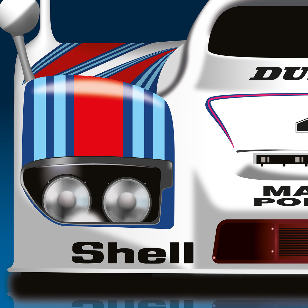 Wec Racing Poster Porsche 936 Endurance WEC Racing Car Poster Wall Print - Biller's Art ...