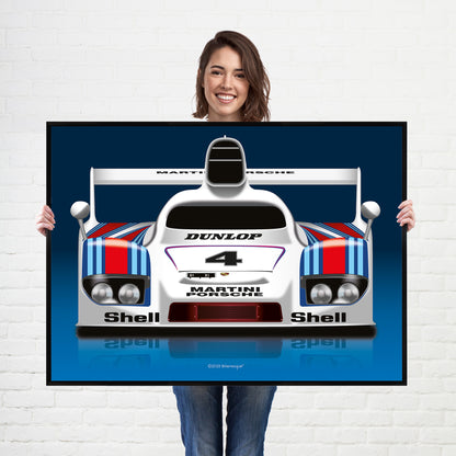 Porsche 936 Endurance WEC Racing Car Poster Wall Print - Biller's Art Le Mans