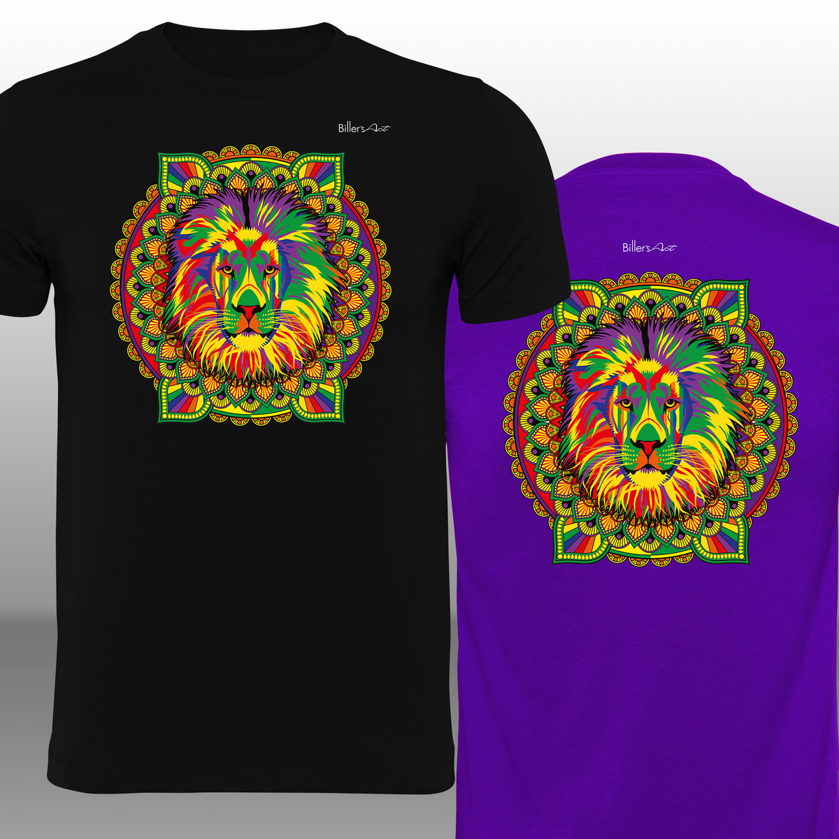 Spectrum Lion Mandala T-Shirt