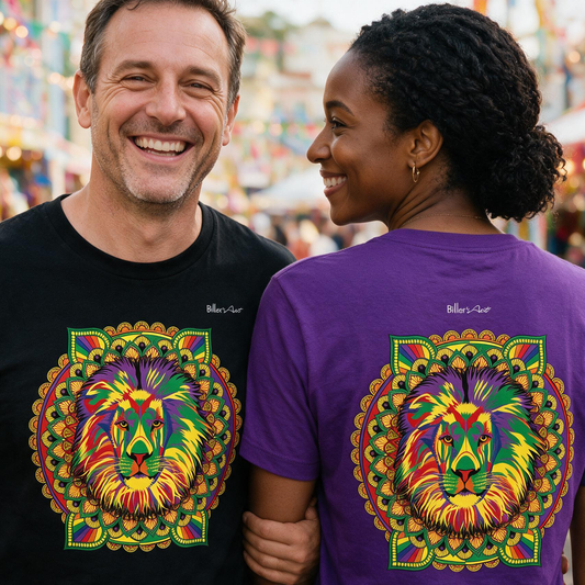 Spectrum Lion Mandala T-Shirt