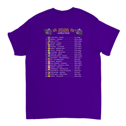 Jack Miller 2026 MotoGP Race Calendar T-Shirt