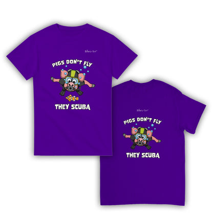 Pigs Don't Fly - Scuba Diving T-Shirt - Beach & Sure Leisure Wear