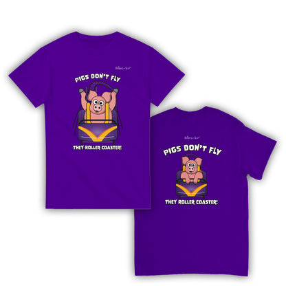 Pigs Don't Fly - Rollercoaster T-Shirt