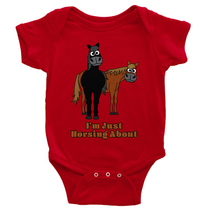 Babies Horses Bodysuit from the Farm Yard Collection