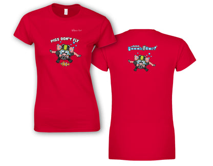 Pigs Don't Fly - Scuba Diving - Beach & Sure Leisure Wear Womens' Slim Fit T-Shirt