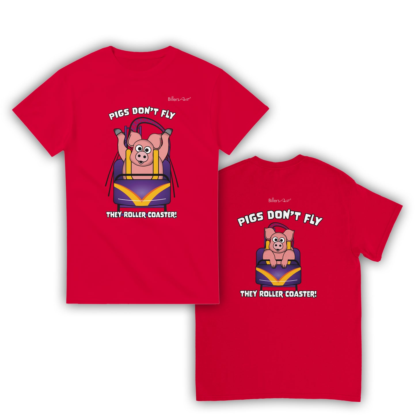 Pigs Don't Fly - Rollercoaster T-Shirt