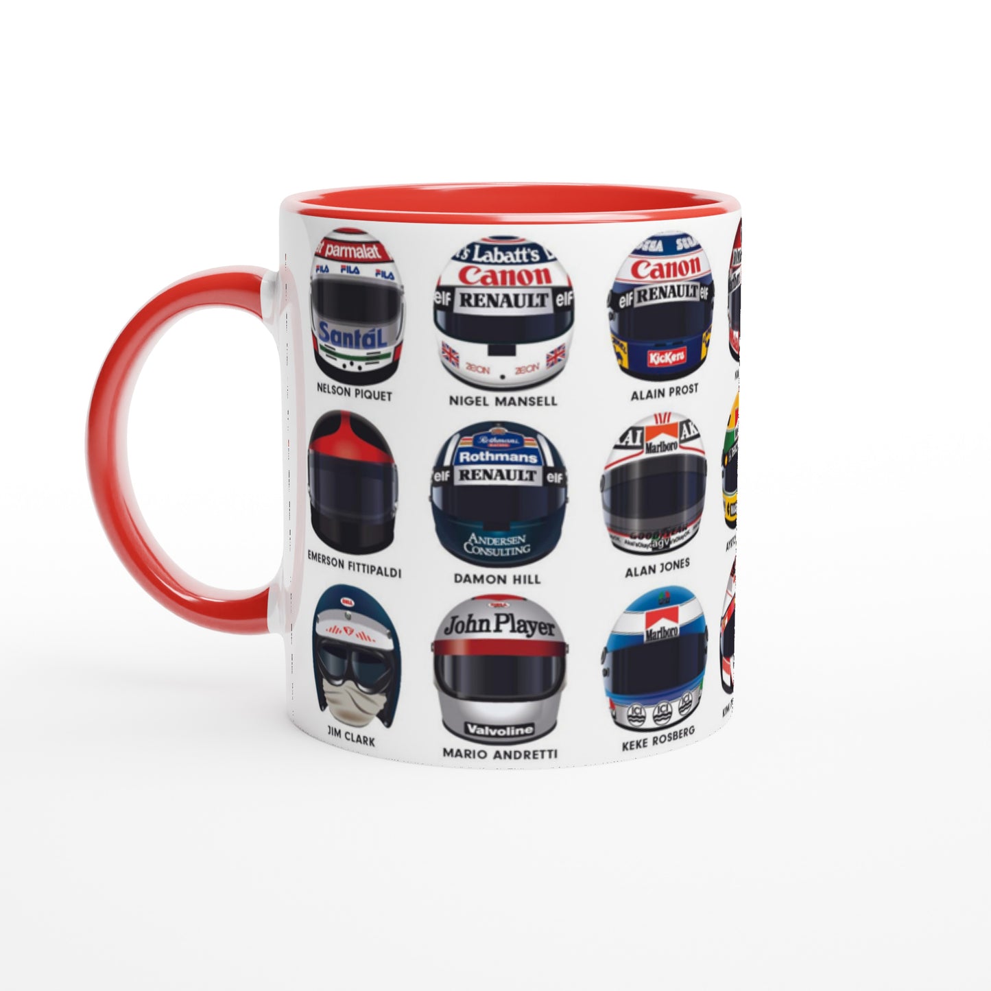 World Champion Grand Prix Winning Legends Helmet Mug