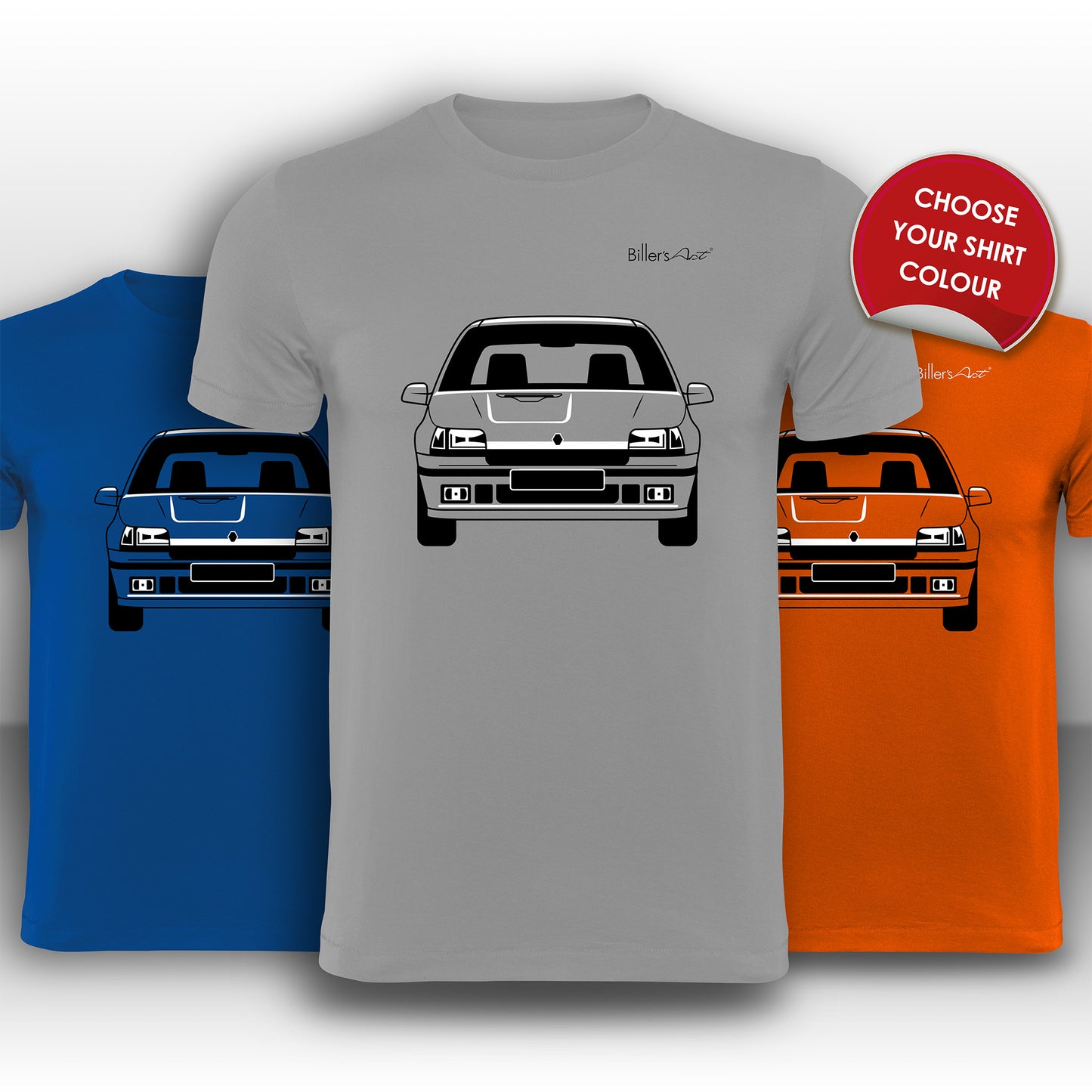 Renault Clio Williams Front View High Quality T-Shirt