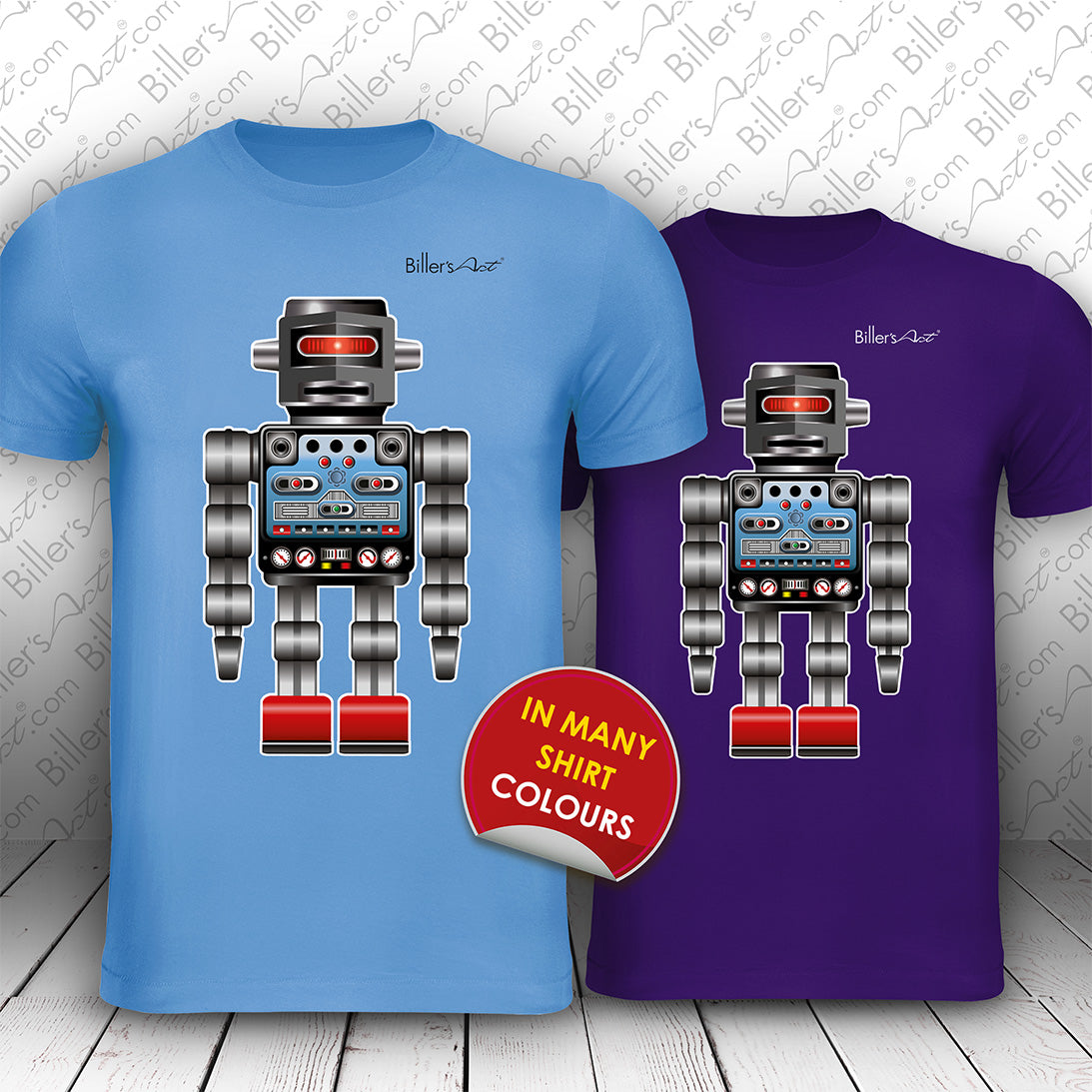 RetRobots Chrome Man T-Shirt