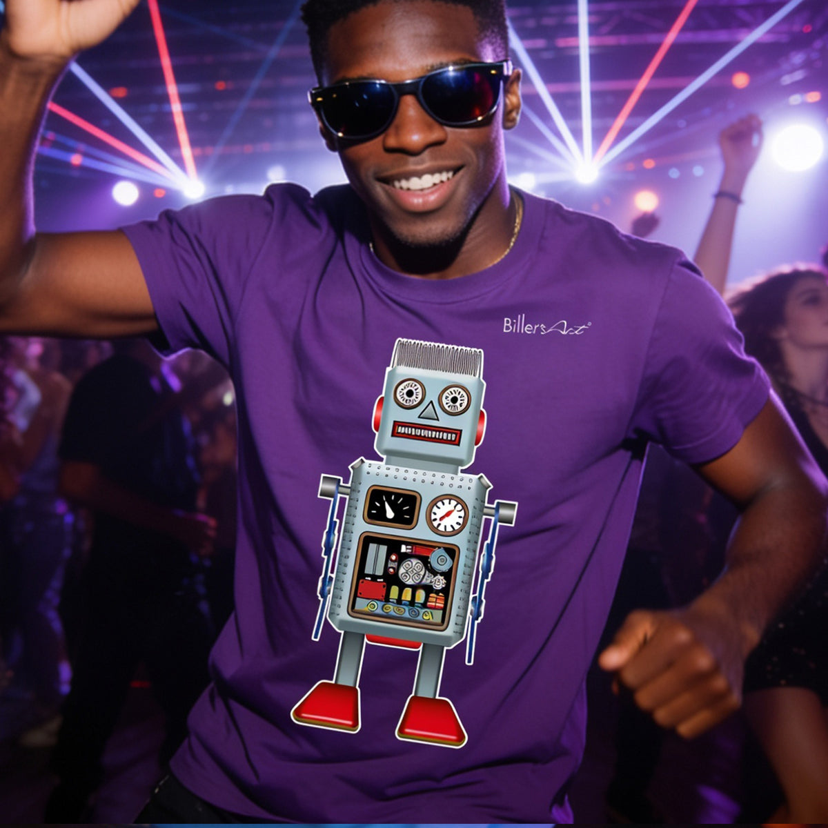 RetRobots Coil Head T-Shirt