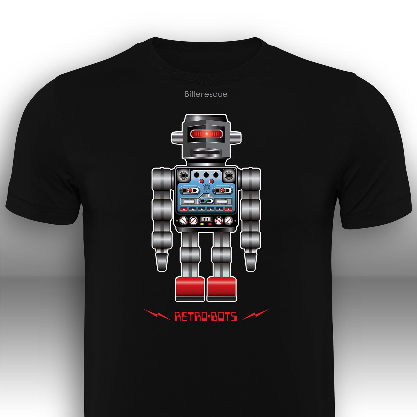 RetRobots Chrome Man T-Shirt