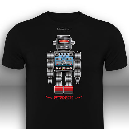RetRobots Chrome Man T-Shirt