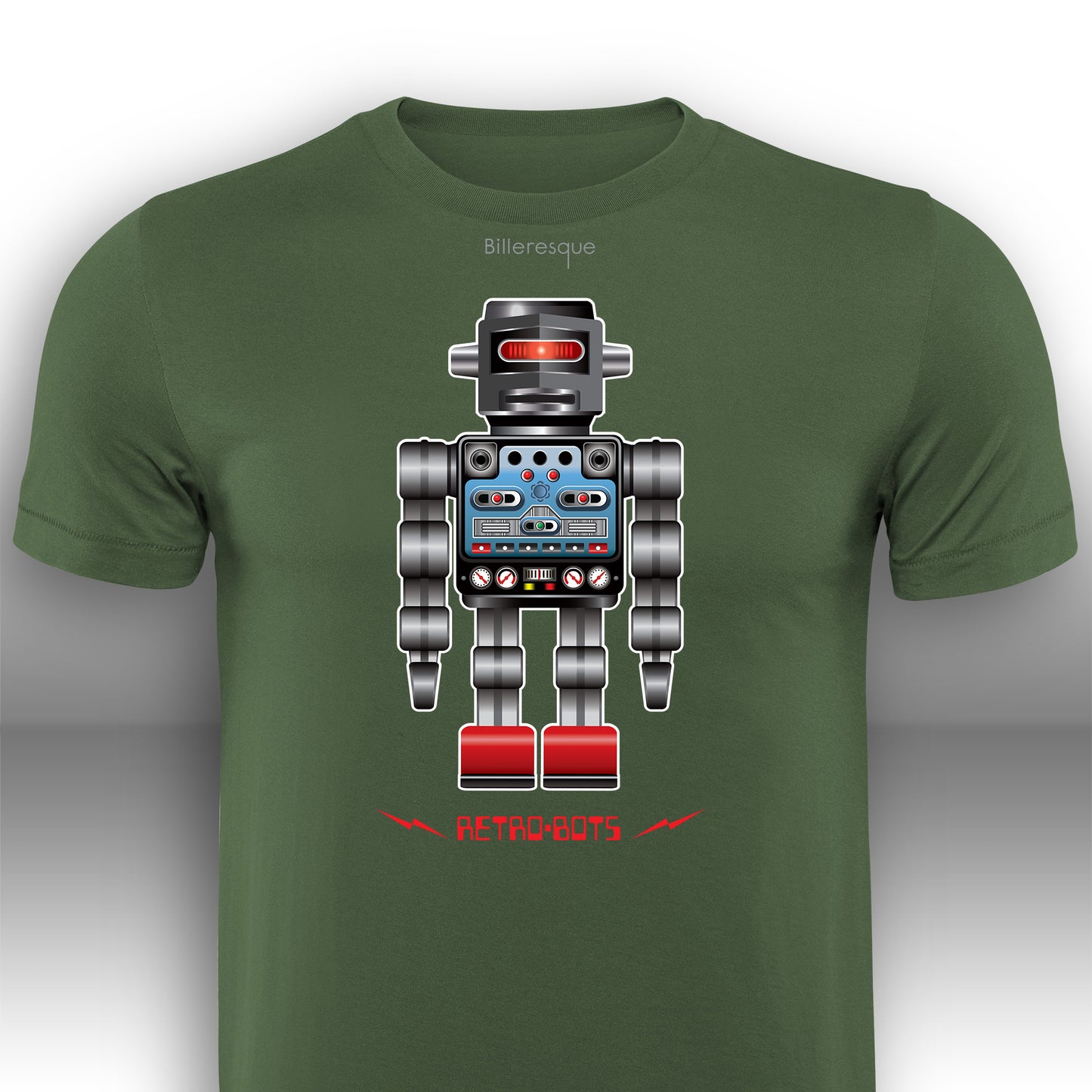 RetRobots Chrome Man T-Shirt