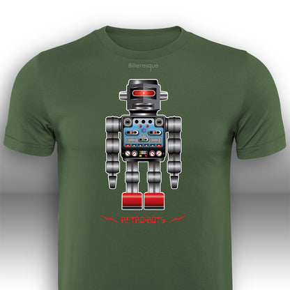 RetRobots Chrome Man T-Shirt
