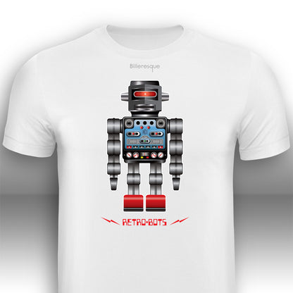 RetRobots Chrome Man T-Shirt