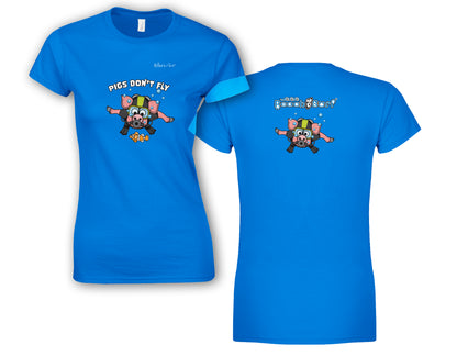 Pigs Don't Fly - Scuba Diving - Beach & Sure Leisure Wear Womens' Slim Fit T-Shirt