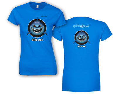 BEACH & SURF Leisure Wear - Bite Me Shark Womens Slim Fit T-Shirt
