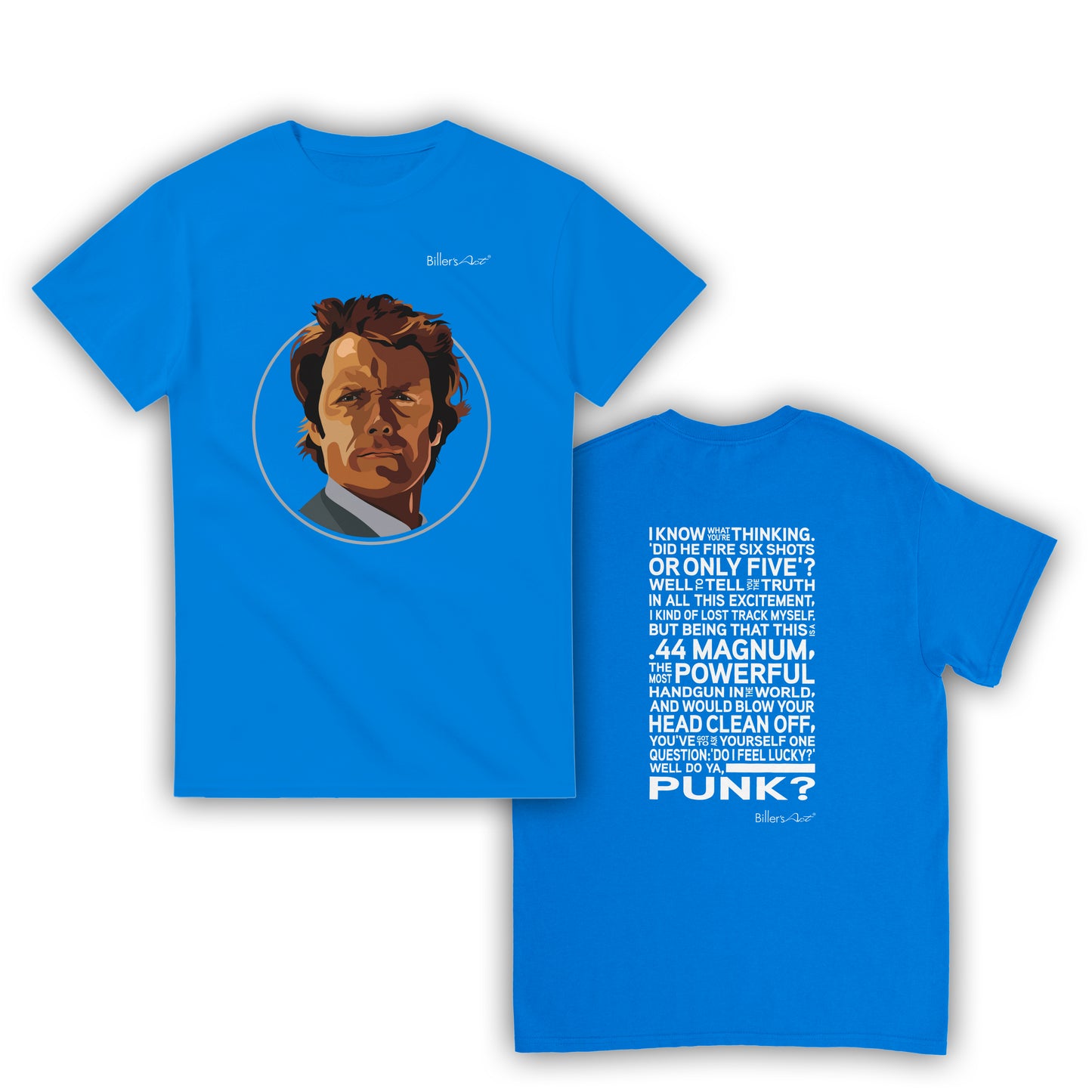 Dirty Harry Movie T Shirt - Harry Callahan Quote - T Shirt Film