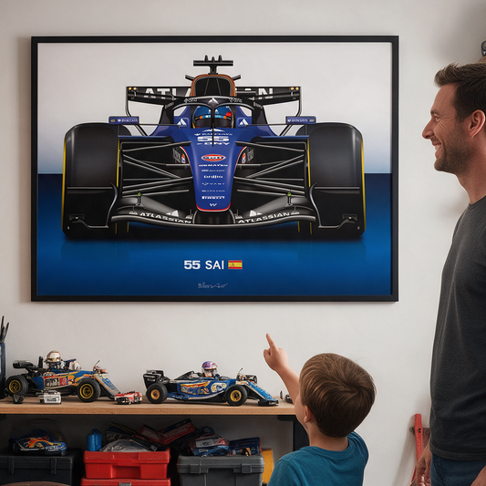 Carlos Sainz Williams 2026 Racing Car Print