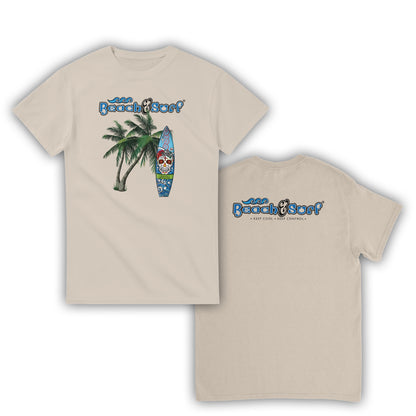 Day of the Dead Surf Board T-Shirt - BEACH & SURF Leisure Wear