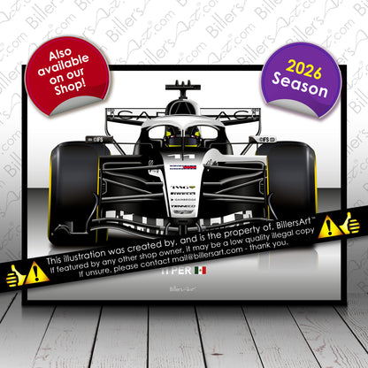 Sergio Perez Formula 1 Racing Helmet 2026 Cadilac Print