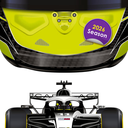 Sergio Perez Formula 1 Racing Helmet 2026 Cadilac Print