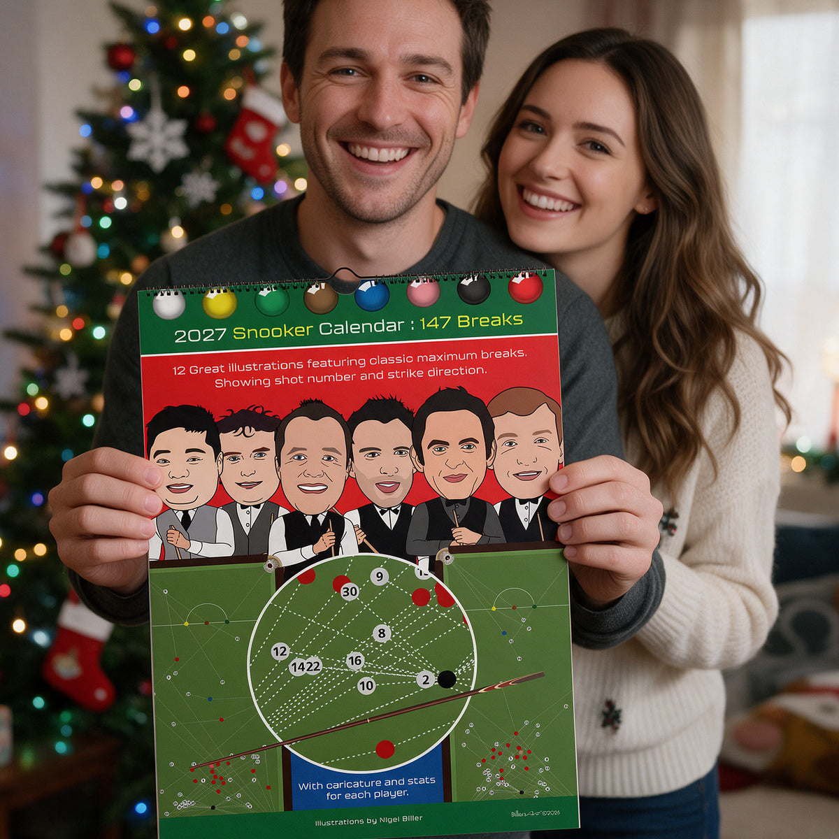 Snooker 2027 Christmas Calendar of Maximum 147 Breaks