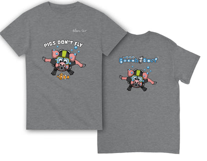 Pigs Don't Fly - Scuba Diving T-Shirt - Beach & Sure Leisure Wear